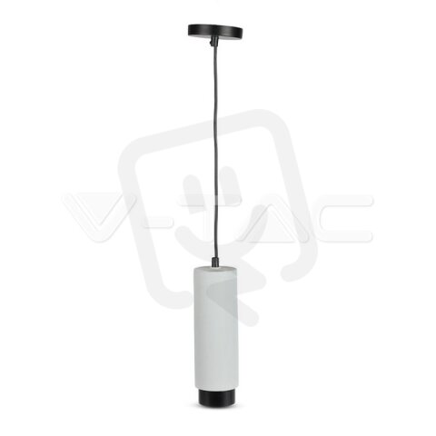 GU10 Fitting Gypsum Concrete Pendant Metal With Gun Black Bottom, VT-864