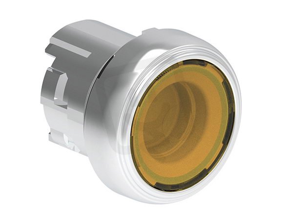Lovato LPSBL105 Podsvícený tlačítkový ovladač kovové d22mm lícující žluté