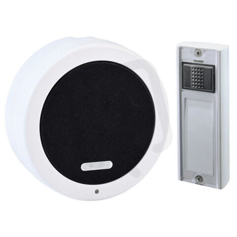 Bezdrátový gong CALIMA 100 GB, 500 m, bílý, set GROTHE 43681