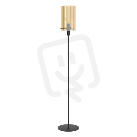 Stojací svítidlo POLVERARA 1xE27 černá/jantar 40W IP20 EGLO 39542