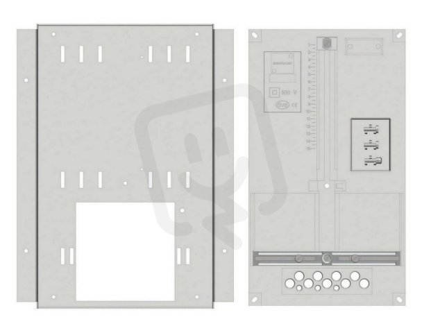 Sada elektroměrová vana 1-řadá, 1 deska