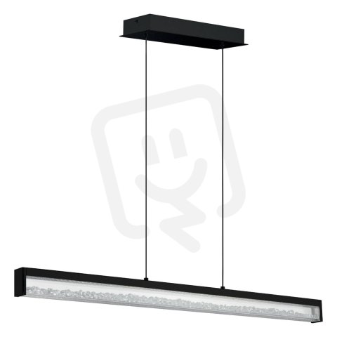 Závěsné svítidlo CARDITO 1 LED černá/čirá-křišťál 6X6W EGLO 900895