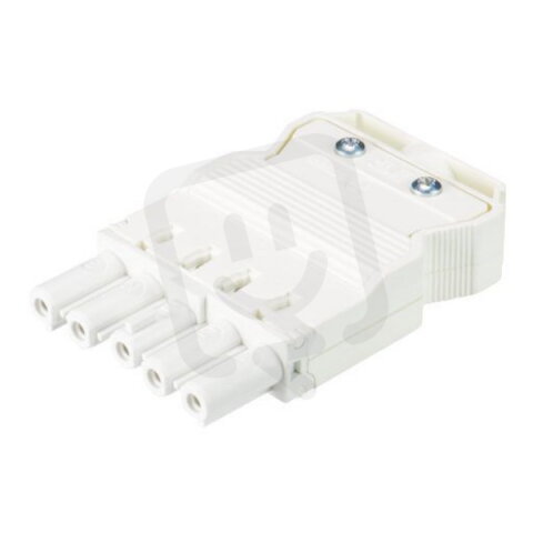 zásuvka na kabel, 5-pól, šrob. svorky, gesis, bílá WIELAND 92.953.4053.0