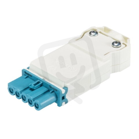 zásuvka na kabel, 5-pól, gesis mini, barva modrá WIELAND 91.951.4453.0