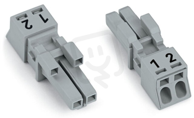 Zdířka 2pól. Kód. B šedá WAGO 890-242