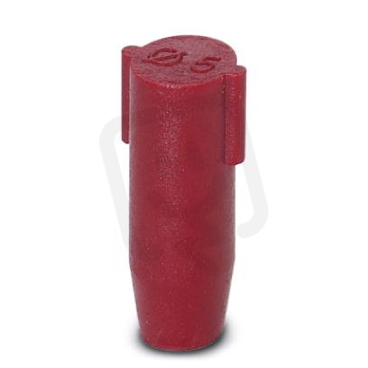 SEALING PLUG 5X12 RD Ucpávková zátka, materiál: PA, barva: červená 1400253