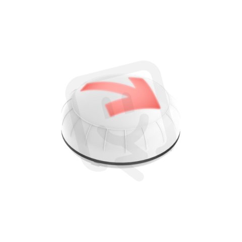 Modul multifunkčního LED svítidla XLF S ARROW IP66, čirá, červená šipka 90772