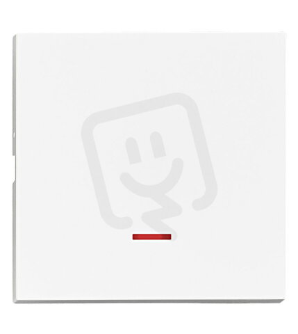 Kryt spínačů a ovladačů s červeným průhledem, bílý SCHRACK EV102308--