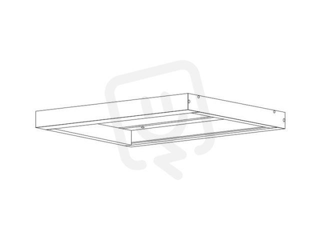 KOVOVÝ RÁM 600x600 pro přisazenou montáž vestavných LED panelů LEDMED LM22900002