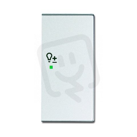 ABB Future linear Kryt 2nás pravý symbol stmívání hliníková stříbrná SRD-2-R-83