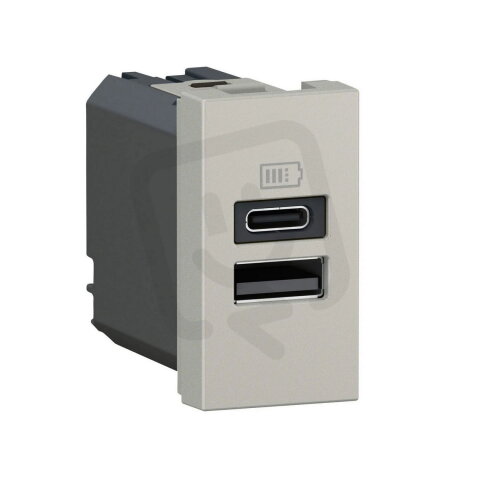 MOSN 2XUSB-AC NABÍJEČKA 3A 1M HLINÍK
