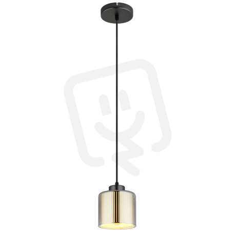 Závěsné svítidlo FELICIA černý chrom 1x60W E27 IP20 GLOBO 16056H