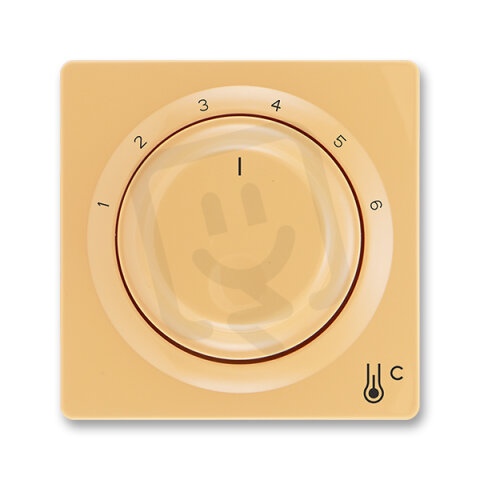 Kryt termostatu s otočným ovládáním, béžová ABB 3292G-A00300 D1