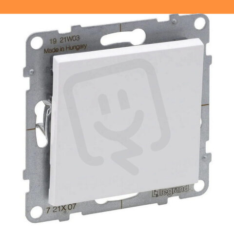 SUNO BÍLÁ KŘÍŽOVÝ PŘEPÍNAČ Č.7 LEGRAND 721107RD