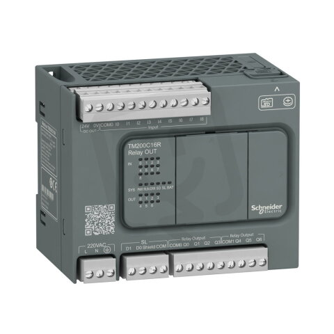 PLC Modicon  M200, 100-240VAC, 9DI, 7DO