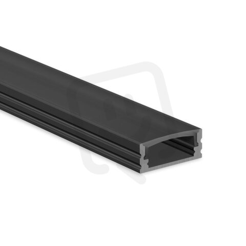 Přisazený AL profil PH2 černý, 17x8mm, v MCLED ML-761.338.74.1