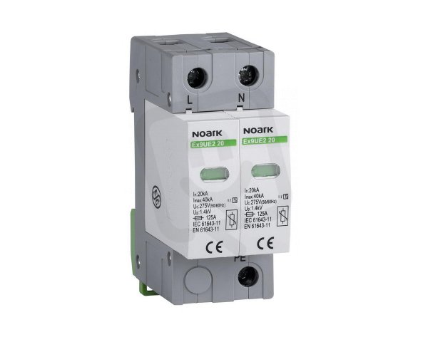 Svodič přepětí NOARK 103758 EX9UE 2 (C), 20 kA, 320 VAC, 2pól
