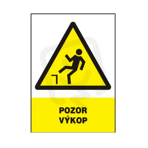 Tabulka plastová Pozor výkop XTLINE TA11325