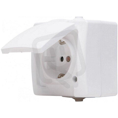 107802006 Earthed socket outlet with hin