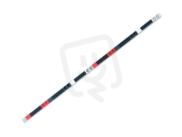 Bachman 800.0113 ALU 1HE 36xC13 12xCEE7/3 6ph 2x power 3,0m 16A ferrules