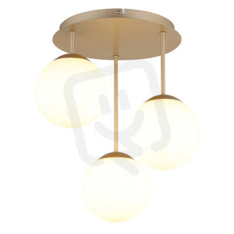 Stropní svítidlo HARMON šampaň 3x E14, max. 25W LED 230V GLOBO 47441-3CH
