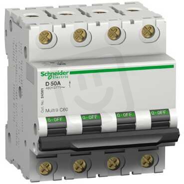 Schneider 24168 C60N jistič 4P 50A B UL