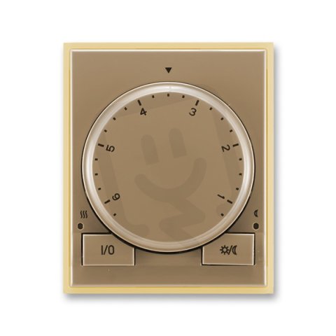 Termostat otočný univerzální 3292E-A10101 25 kávová/led. opálová Element ABB