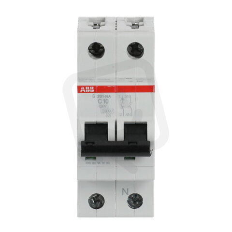ABB S201-C10NA jistič 1F odpojení N vodiče (1+NA) 10 A char. C 6kA