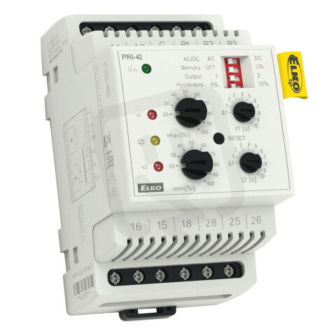 Hlídací proudové relé, funkce ''okno'' PRI-42/230V ELKO EP 8595188140515