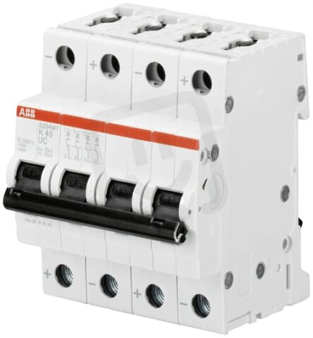 ABB S204MT-K30UC jistič 4F 30 A char. K 10kA 440V AC/DC pro kolejová vozidla