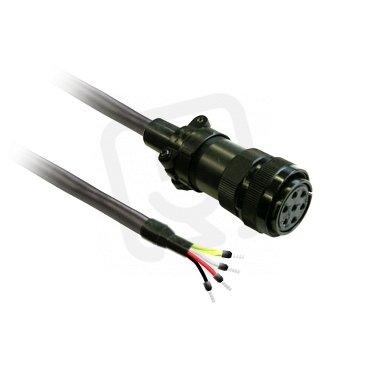 power cable 5m shielded 1,3mm2, BCH2 MIL conn. SCHNEIDER VW3M5D2AR50