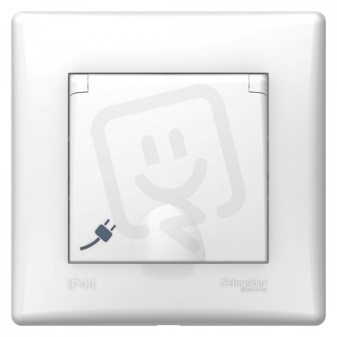 Sedna Zásuvka s víčkem, IP44, Polar SCHNEIDER SDN2890321