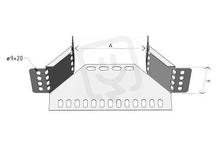 Arkys ARD-34331001 T-kus LIGHT LINEAR TLL 90°-R50100/100 ''SZ''