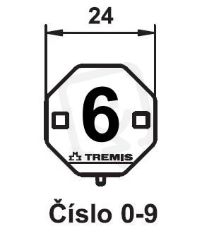 Štítek označení č.6 (plast) TREMIS VS025