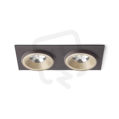 SHARM SQ II zápustná hnědá/perleťová zlatá 230V LED 2x10W 24° 3000K RENDL R13257