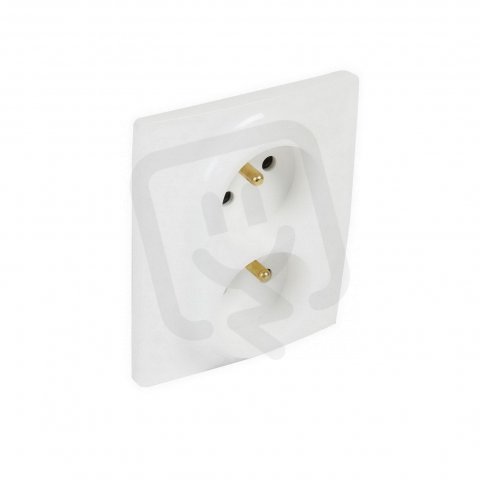 NILOÉ ZÁSUVKA DVOJITÁ 2X2P+T 16A S CLONKAMI BÍLÁ LEGRAND 764543