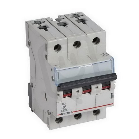 TX3 JISTIČ, 3 PÓLOVÝ, CHAR. D, 6A 6000A LEGRAND 403751