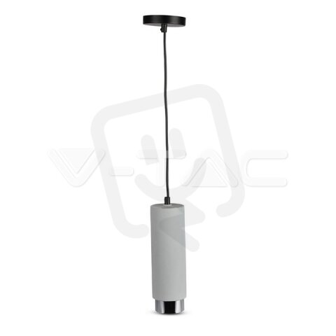 GU10 Fitting Gypsum Concrete Pendant Metal With Chrome Bottom, VT-864 SKU3135