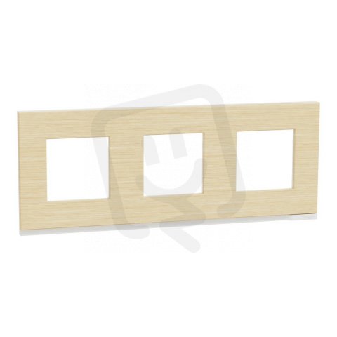 Unica Pure Krycí rámeček trojnásobný, Nordic Wood SCHNEIDER NU600683