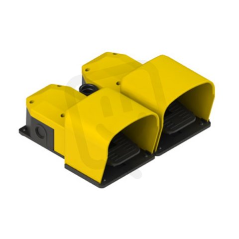 Dvojitý nožní spínač PC2-28, (PX10110+VFKIT30+PX10110), IP53 PIZZATO PC2-28