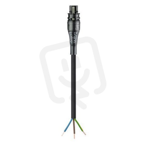 kabel s jedním konektorem gesis RST, 3-pól, 3*2,5mm2, vidlice, délka 1m, černý