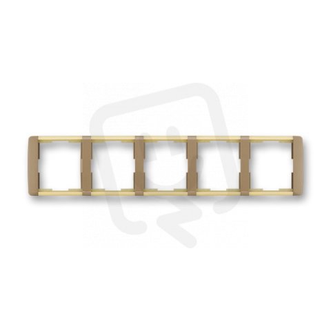 Rámeček pětinásobný vodorovný 3901E-A00150 25 kávová/led. opálová Element ABB