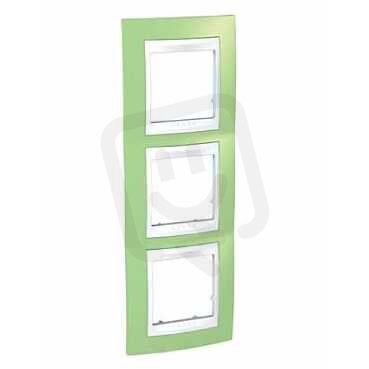 Unica Plus rámeček trojnásobný vertikální Manzana/Polar SCHNEIDER MGU6.006V.863