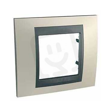 Unica Top rámeček jednonásobný Opal Titanium/Grafit SCHNEIDER MGU66.002.295