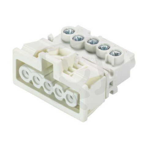 zásuvka vestavná, 5-pól, gesis mini, barva bílá WIELAND 91.951.9053.0