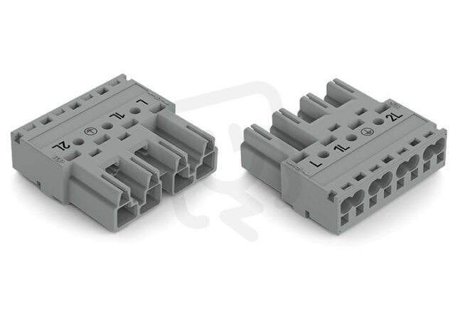 Zástrčka 5pól. Kód. B šedá WAGO 770-255/064-000