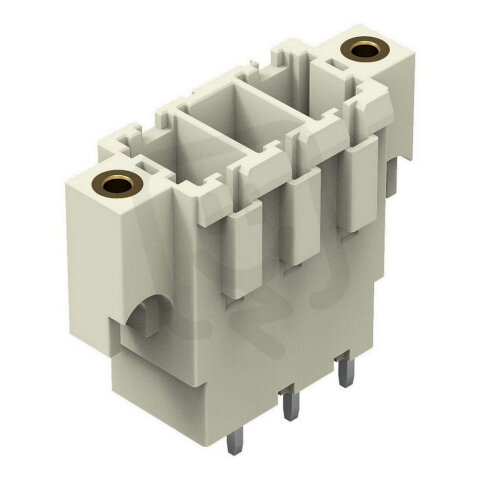 Konektor s pájecími piny THT pájecí kontakt 1,0x1,2 mm rovné světle šedá 3pól.