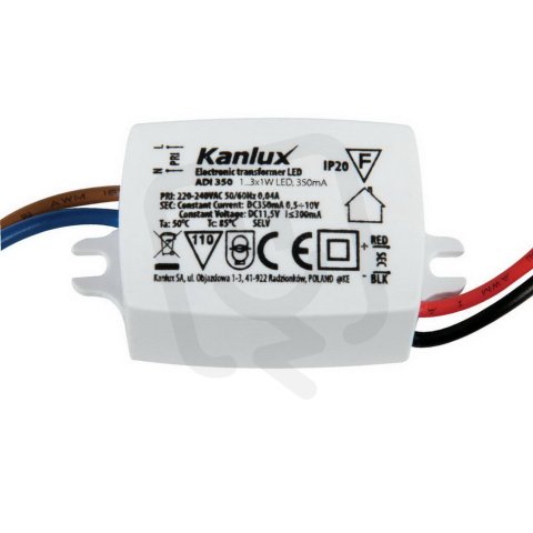 Elektronický transformátor pro napájení LED svítidel ADI 350 1-3W 01440 Kanlux