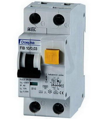 Kombinovaný chránič FIB 10/0,03/1+N-AC DOEPKE 09951102