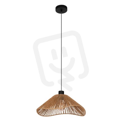 Závěsné svítidlo LAVISTER E27 černá/papír NATUR 1X60W IP20 EGLO 44072
